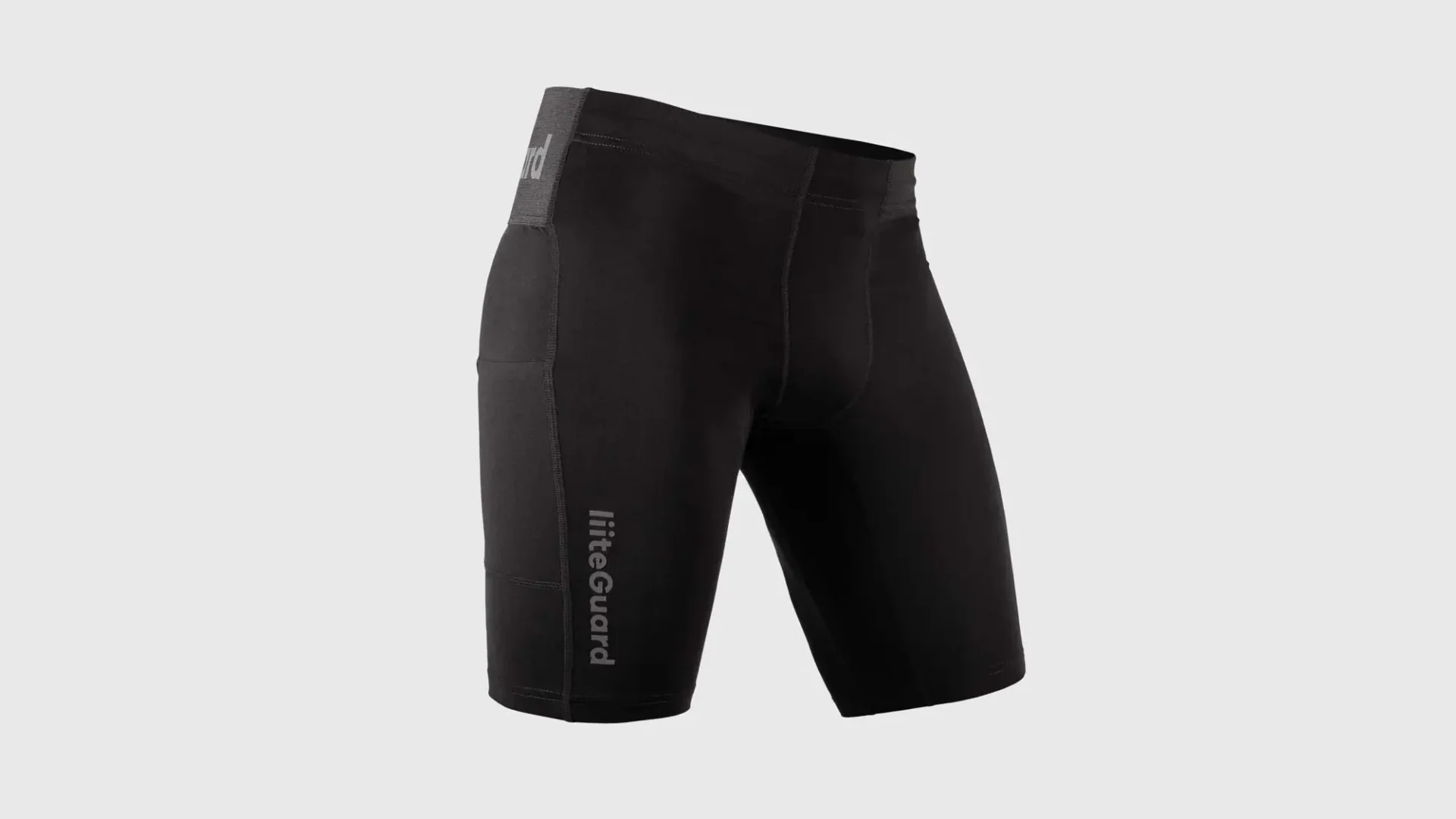 black liteguard glu tech compression shorts