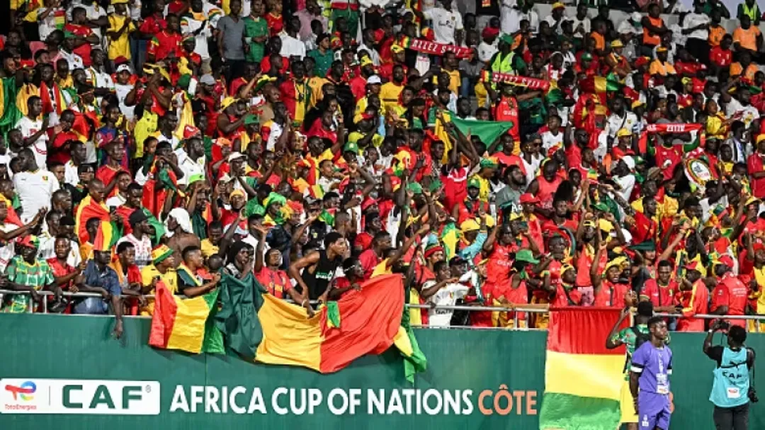 fans at africa cup of nations match